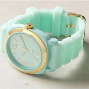 Anthropologie mint green viscid watch